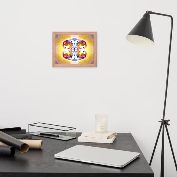 Solar Radiance – Intuitive Mandala by Eldor Art ( Premium Luster Photo Paper Framed Poster ) - Image 12