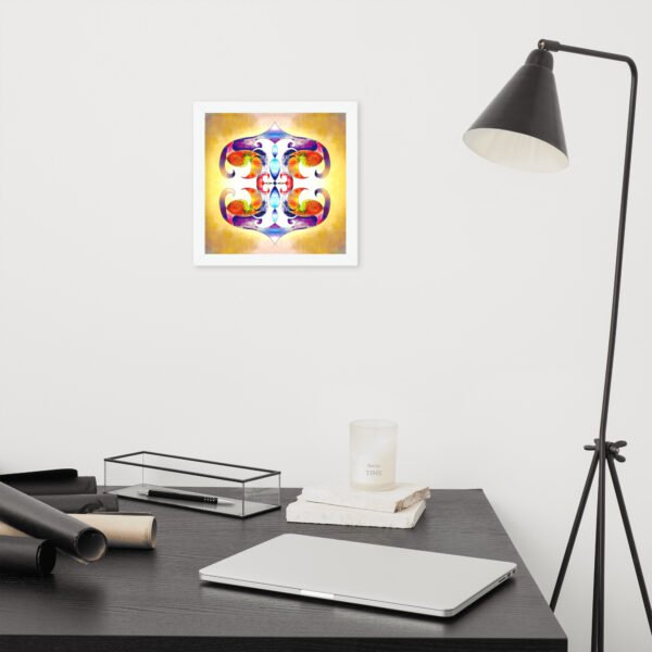 Solar Radiance – Intuitive Mandala by Eldor Art ( Premium Luster Photo Paper Framed Poster ) - Image 24