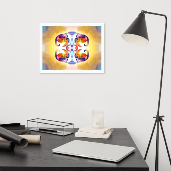 Solar Radiance – Intuitive Mandala by Eldor Art ( Premium Luster Photo Paper Framed Poster ) - Image 27