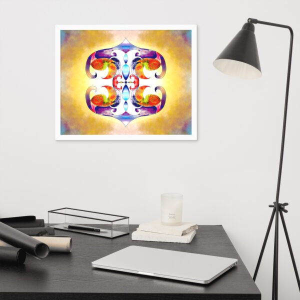 Solar Radiance – Intuitive Mandala by Eldor Art ( Premium Luster Photo Paper Framed Poster ) - Image 31