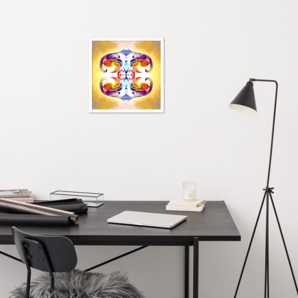 Solar Radiance – Intuitive Mandala by Eldor Art ( Premium Luster Photo Paper Framed Poster ) - Image 32
