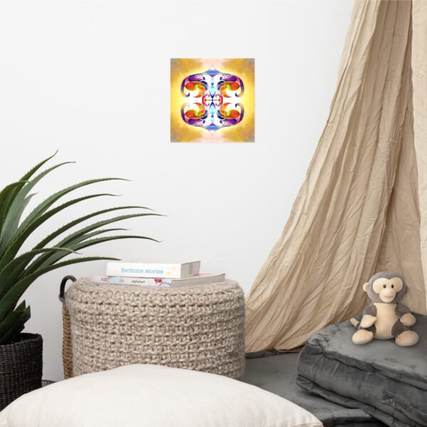 Solar Radiance – Intuitive Mandala by Eldor Art ( Premium Luster Photo Paper Poster ) - Image 2