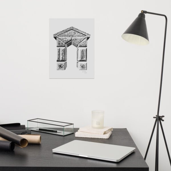 Ornate Arch - Timeless Elegance by Eldor Art ( Premium Luster Photo Paper Poster ) - Image 3