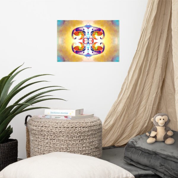 Solar Radiance – Intuitive Mandala by Eldor Art ( Premium Luster Photo Paper Poster ) - Image 6