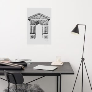 Explore "Ornate Arch - Timeless Elegance," a one-of-a-kind artwork hand-drawn by artist Eldor Art in 2025. This pencil sketch, meticulously crafted on paper, showcases an intricately decorated architectural arch adorned with floral motifs and sculpted details, embodying a timeless classical aesthetic. Perfect for art enthusiasts and collectors, this piece is available as premium art prints on various mediums: premium canvas, elegant posters, textured canvas, and even metal prints for a bold, modern twist. Each print preserves the fine details of the original, making it an ideal addition to elevate your home décor. Purchase this exclusive artwork now and add a touch of elegance to your space!
