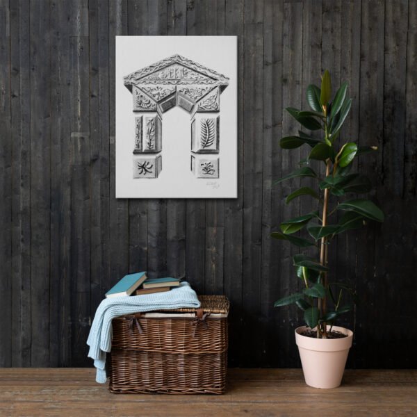 Explore "Ornate Arch - Timeless Elegance," a one-of-a-kind artwork hand-drawn by artist Eldor Art in 2025. This pencil sketch, meticulously crafted on paper, showcases an intricately decorated architectural arch adorned with floral motifs and sculpted details, embodying a timeless classical aesthetic. Perfect for art enthusiasts and collectors, this piece is available as premium art prints on various mediums: premium canvas, elegant posters, textured canvas, and even metal prints for a bold, modern twist. Each print preserves the fine details of the original, making it an ideal addition to elevate your home décor. Purchase this exclusive artwork now and add a touch of elegance to your space!