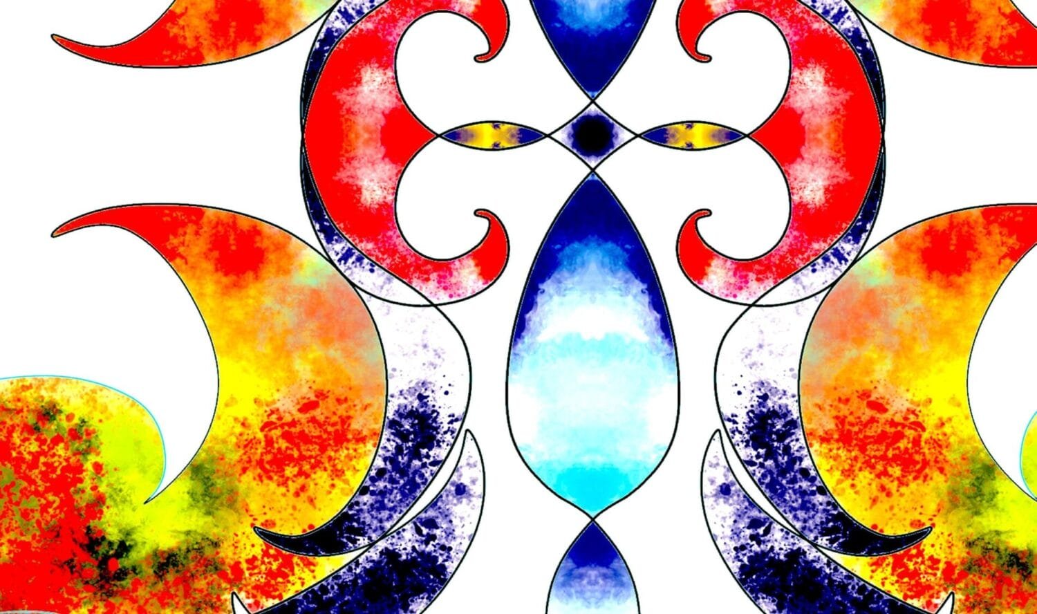Abstract cosmic artwork by Eldor Art – High-resolution JPEG from the Eldorart collection featuring radiant symmetry and signed digital design