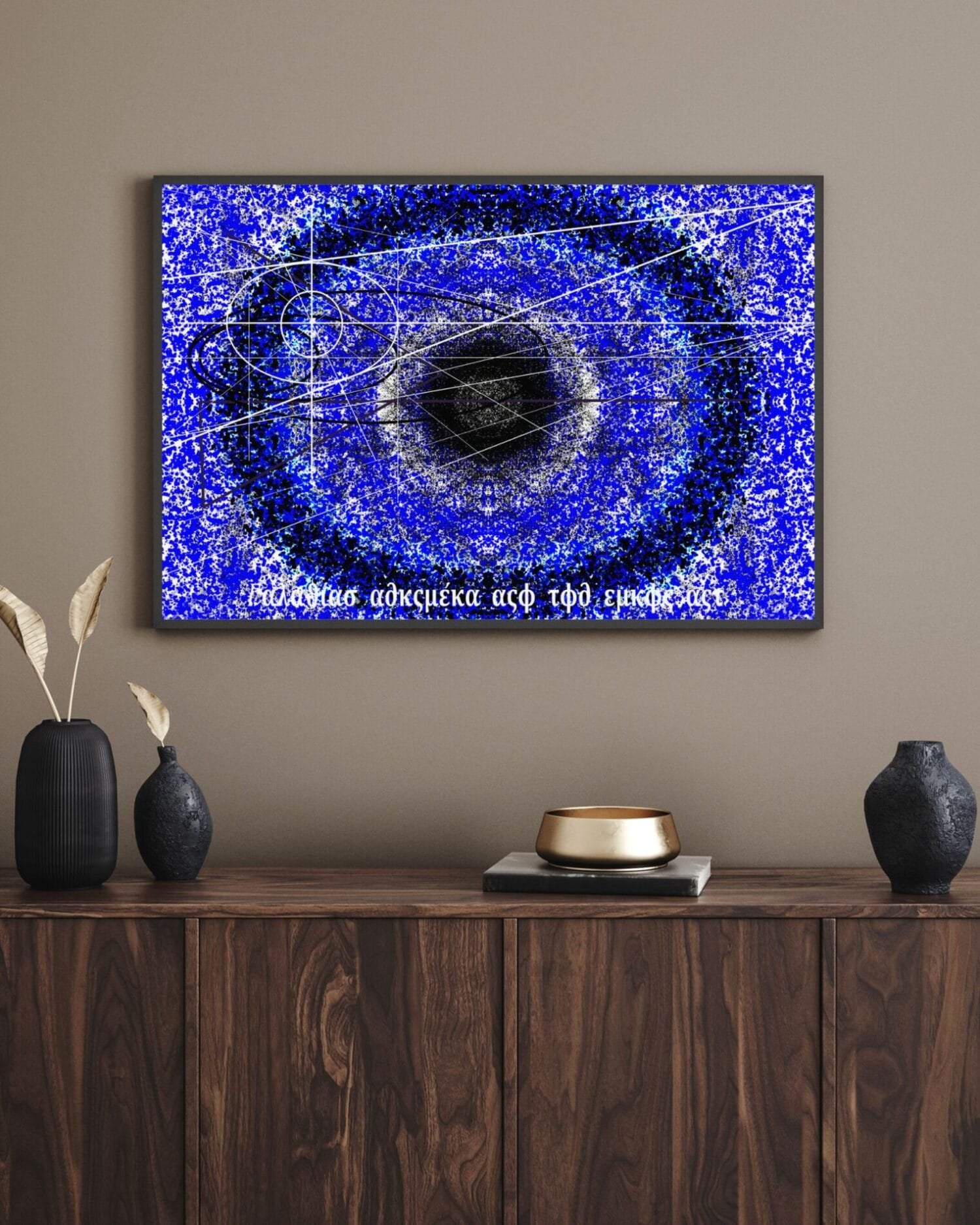 Abstract cosmic digital painting by Eldor Art – High-resolution JPEG from the Eldorart collection inspired by the Andromeda galaxy