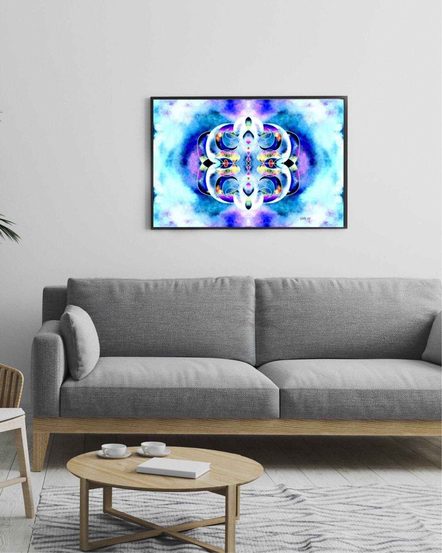 Sacred geometry artwork by Eldor Art – High-resolution JPEG from the Eldorart collection featuring light mandala and symmetrical design