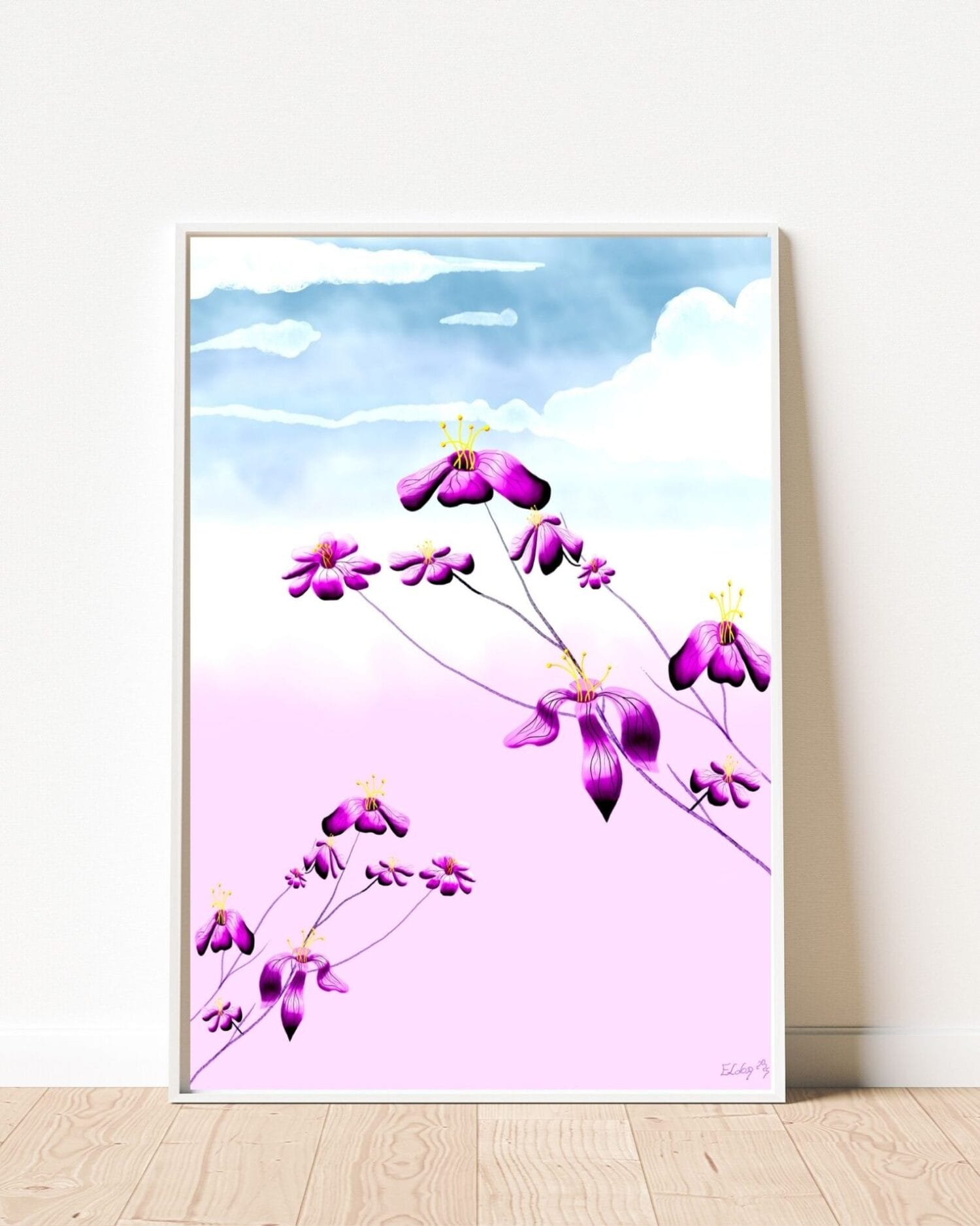 Surreal floral digital artwork by Eldor Art – High-resolution JPEG from the Eldorart collection featuring abstract bloom and vibrant textures