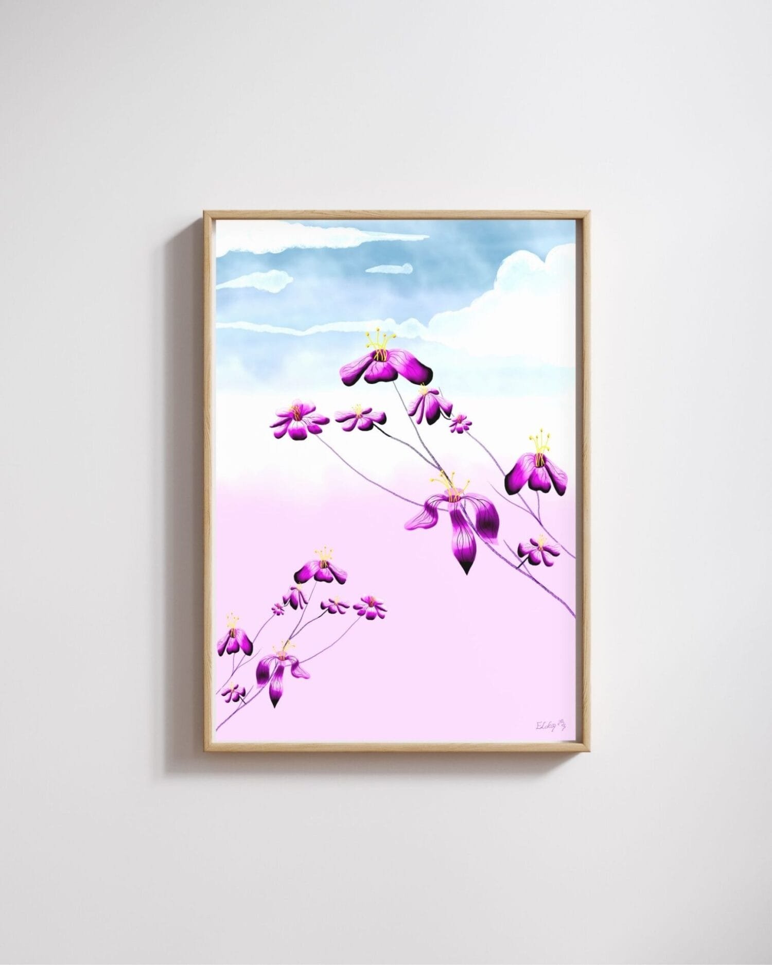Surreal floral digital artwork by Eldor Art – High-resolution JPEG from the Eldorart collection featuring abstract bloom and vibrant textures
