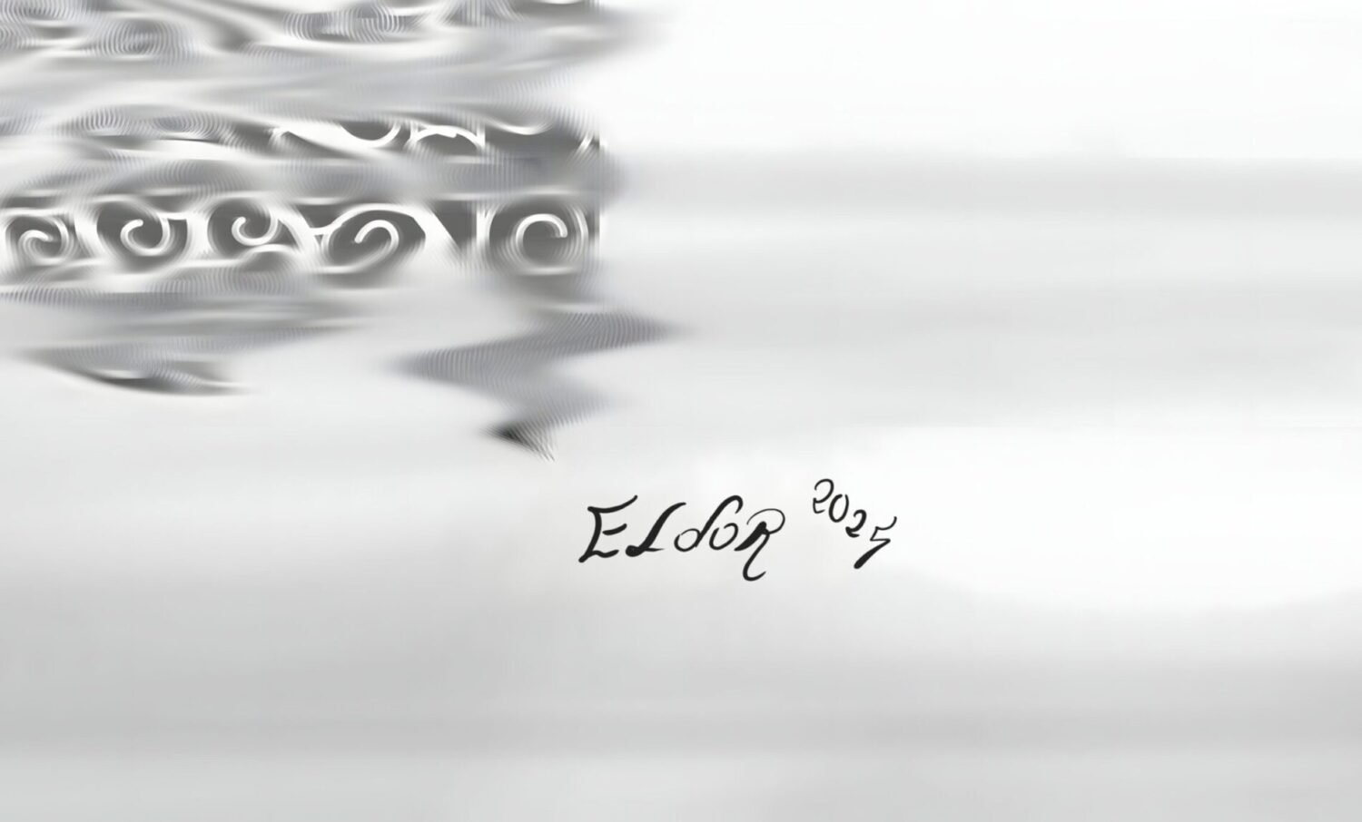 Symmetrical light artwork by Eldor Art – Matte print from the Eldorart collection featuring radiant portal design
