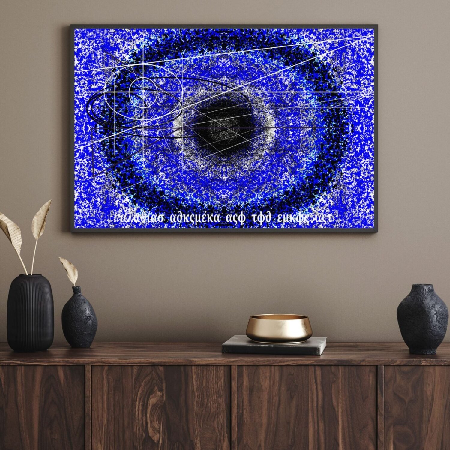 Digital galaxy artwork by Eldor Art – Andromeda matte print from the Eldorart collection
