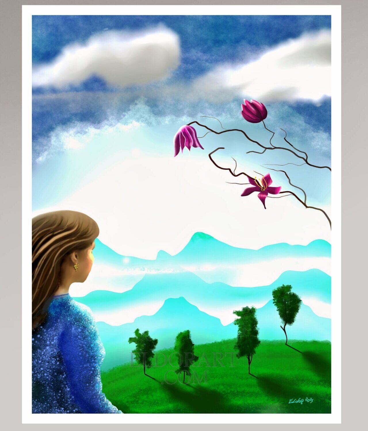 The Woman fine art print by Eldor Art, hand-signed and numbered with certificate of authenticity