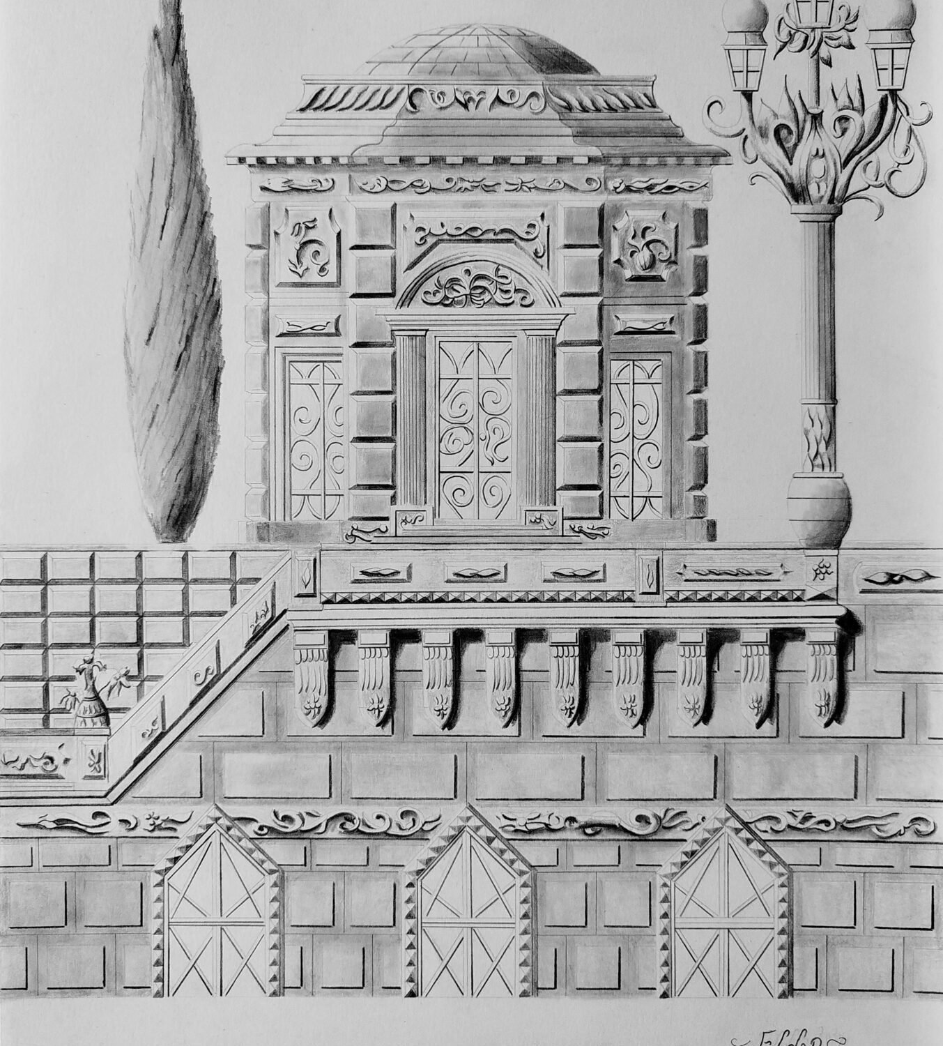 Original pencil drawing – The Beautiful Era by Eldor Art