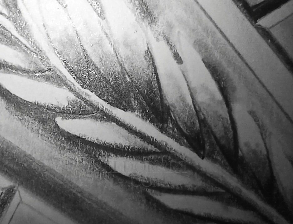 ​Original graphite pencil drawing of intricate classical architecture by Eldor Art Eldorart on A3 Bristol paper.