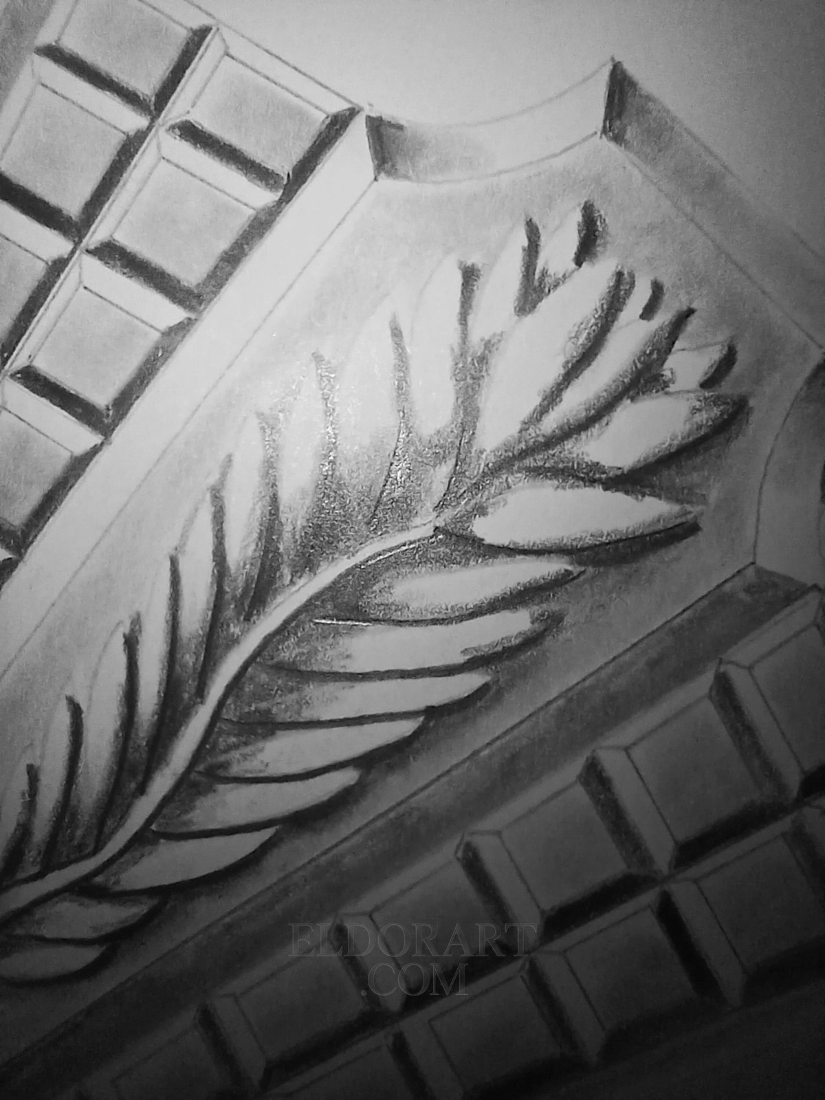 L’Arco di Palladio — Original Graphite Architectural Drawing (1/1) 7 Original graphite pencil drawing of intricate classical architecture by Eldor Art Eldorart on A3 Bristol paper.